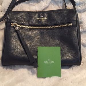 Kate Spade Black Leather Cross-Body Purse